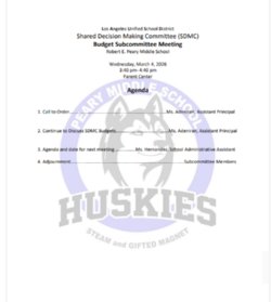 Únase a nosotros para nuestra reunión del Subcomité de Presupuesto de marzo de 2026.Please join us for our March 2026 Budget Subcommittee Meeting.